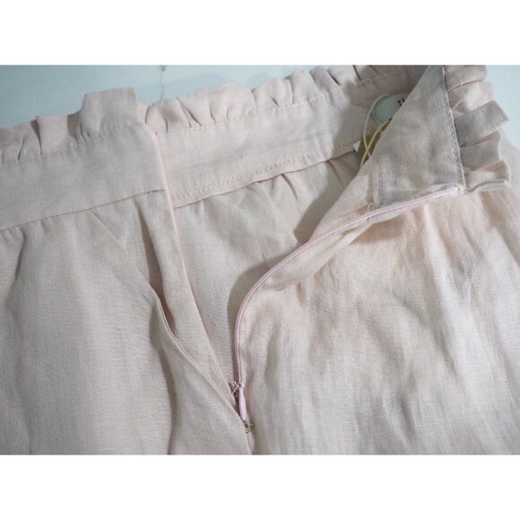 The Femm, Kaiya Rose Pink 100% Linen Shorts $265 NWT! US Size M - Picture 7 of 12